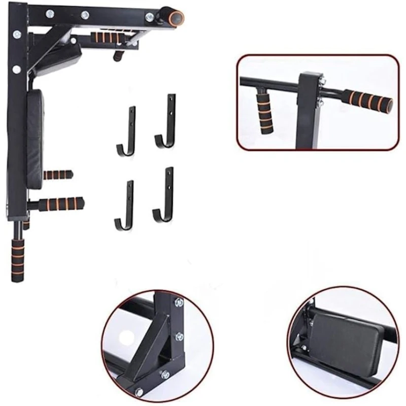 Турник 3 в 1 настенный S-105641390_Qara_3, черный Турник 3 в 1 настенный S-105641390_Qara_3, черный