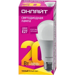 Светодиодная лампа Онлайт LED 61 157 OLL-A60-20-230-2.7K-E27