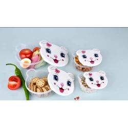 Набор контейнеров Hobby life, пластик, 4 шт, 200/300/500/750 мл, прозрачный/розовый Набор контейнеров Hobby life, пластик, 4 шт, 200/300/500/750 мл, прозрачный/розовый