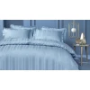 Комплект постельного белья Yataş Shelly, пододеяльник 200x220 см, простыня 260x240 см, наволочка 50х70 см (2 шт), двуспальный, бамбук/хлопок, голубой