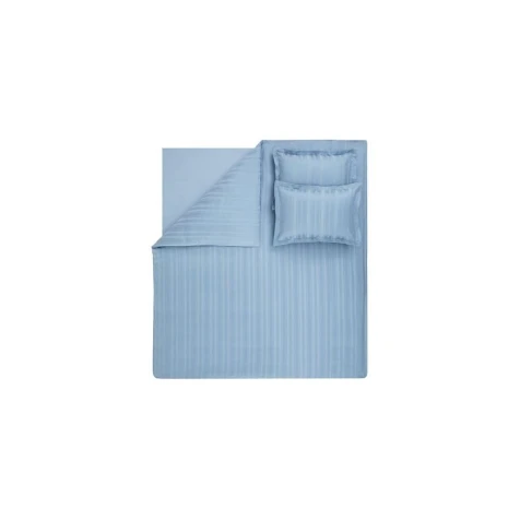 Комплект постельного белья Yataş Shelly, пододеяльник 200x220 см, простыня 260x240 см, наволочка 50х70 см (2 шт), двуспальный, бамбук/хлопок, голубой