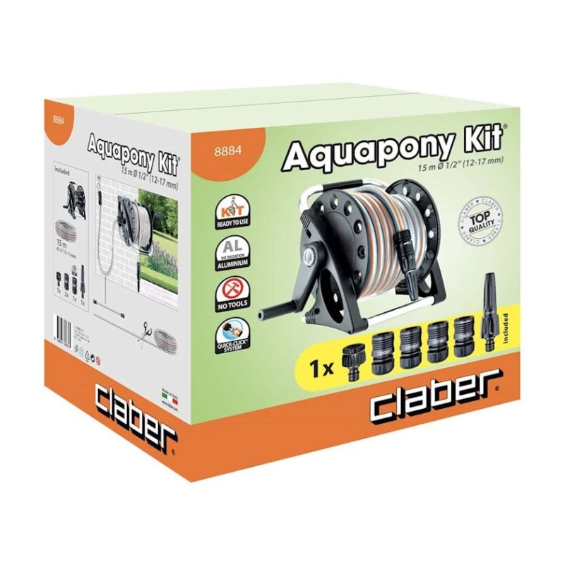 Катушка с шлангом Claber Acquapony Kit 1/2-15 м 8884