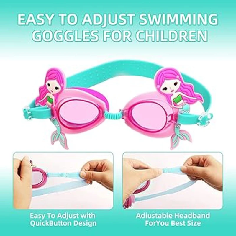 Плавательные очки с изображением русалки