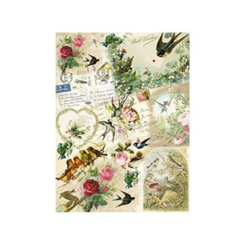 Рисовая бумага для декупажа Cadence А3 - 84 Рисовая бумага для декупажа Cadence А3 - 84