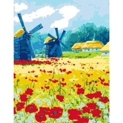 Картина по номерам Rosa Start Родное село, 35х45 см Картина по номерам Rosa Start Родное село, 35х45 см