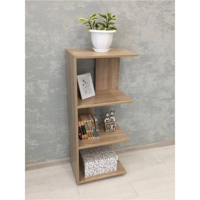 Стеллаж 3563_StellajSimpleSomona 113x46x32 см, ЛДСП, бежевый Стеллаж 3563_StellajSimpleSomona 113x46x32 см, ЛДСП, бежевый