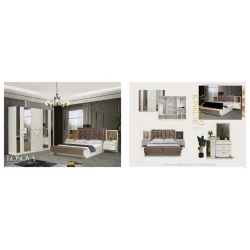 Спальный гарнитур Stil Mebel Kosova AL-16, бежевый Спальный гарнитур Stil Mebel Kosova AL-16, бежевый