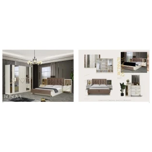 Спальный гарнитур Stil Mebel Kosova AL-16, бежевый Спальный гарнитур Stil Mebel Kosova AL-16, бежевый