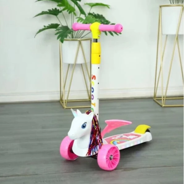 Uşaqlar üçün samokat SN-218, ağ