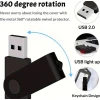 Флеш-карта Swivel USB2.0 4 ГБ, чёрная