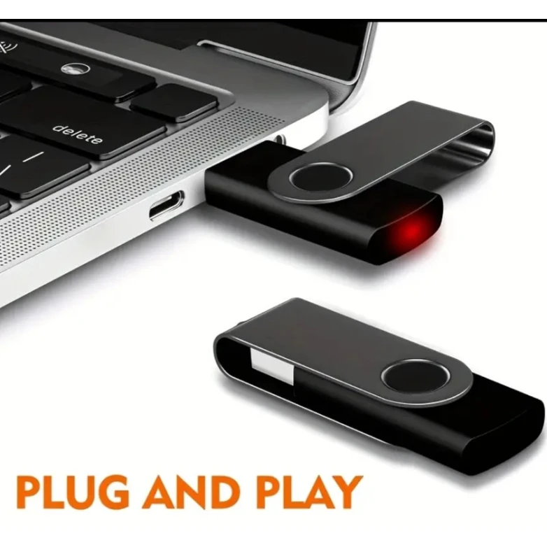 Флеш-карта Swivel USB2.0 4 ГБ, чёрная