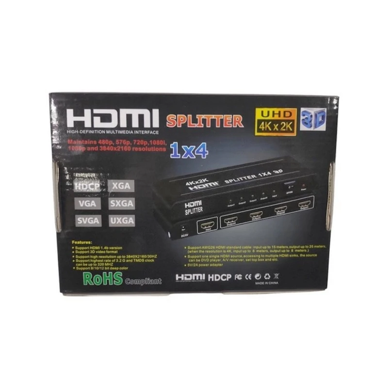 Сплиттер MT-VIKI HDMI Spliter 4 Port 4K