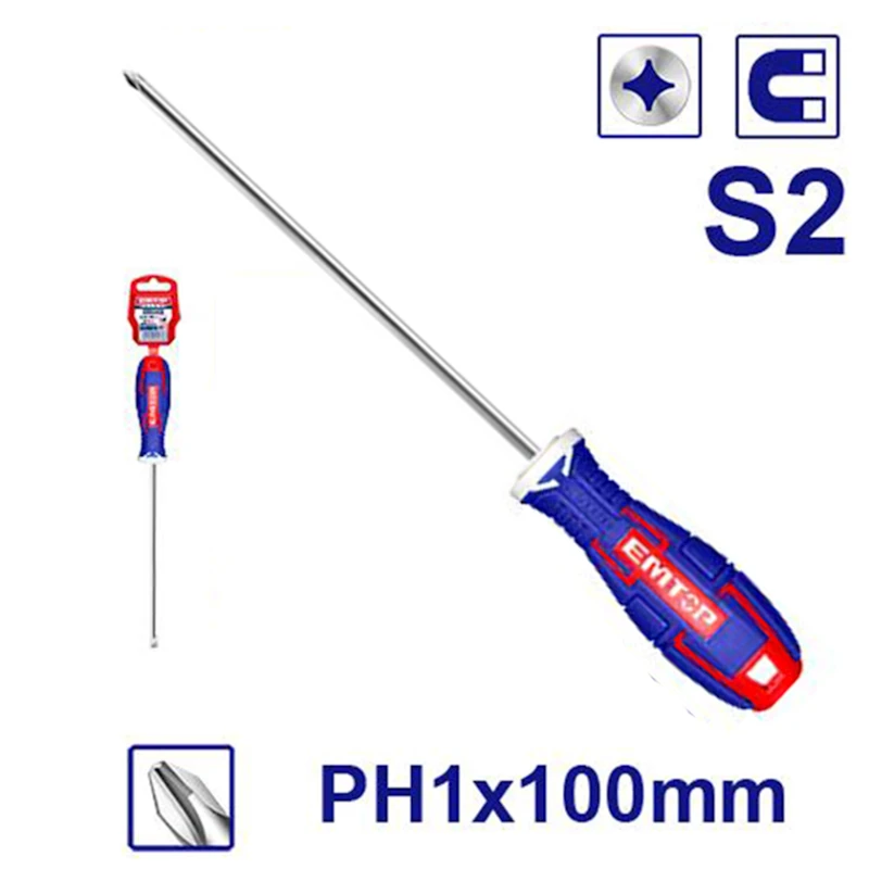 Отвертка Emtop ESDRPH1402, 100 мм