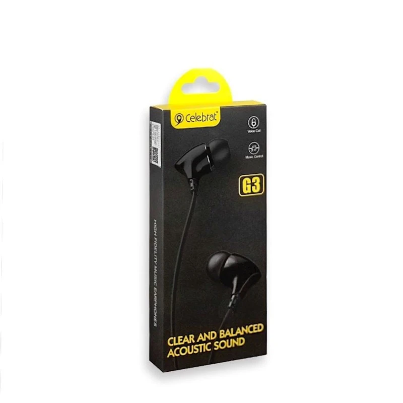 Проводные наушники Celebrat G3 Black Проводные наушники Celebrat G3 Black