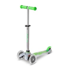 Uşaqlar üçün samokat Micro Mini Deluxe Flux LED Neon Green MMD201