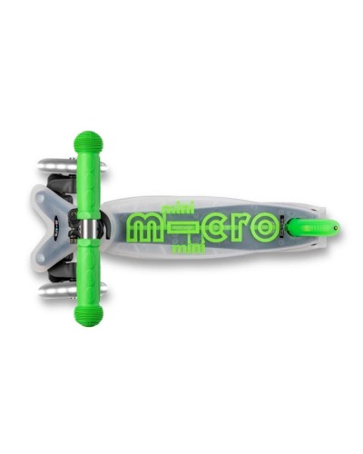 Uşaqlar üçün samokat Micro Mini Deluxe Flux LED Neon Green MMD201
