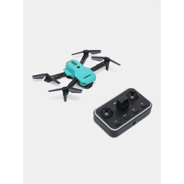 Квадрокоптер игрушечный, голубой/черный