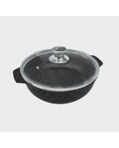 Qab-qacaq dəsti Burner Qranit, qranit, qara, 12 parça