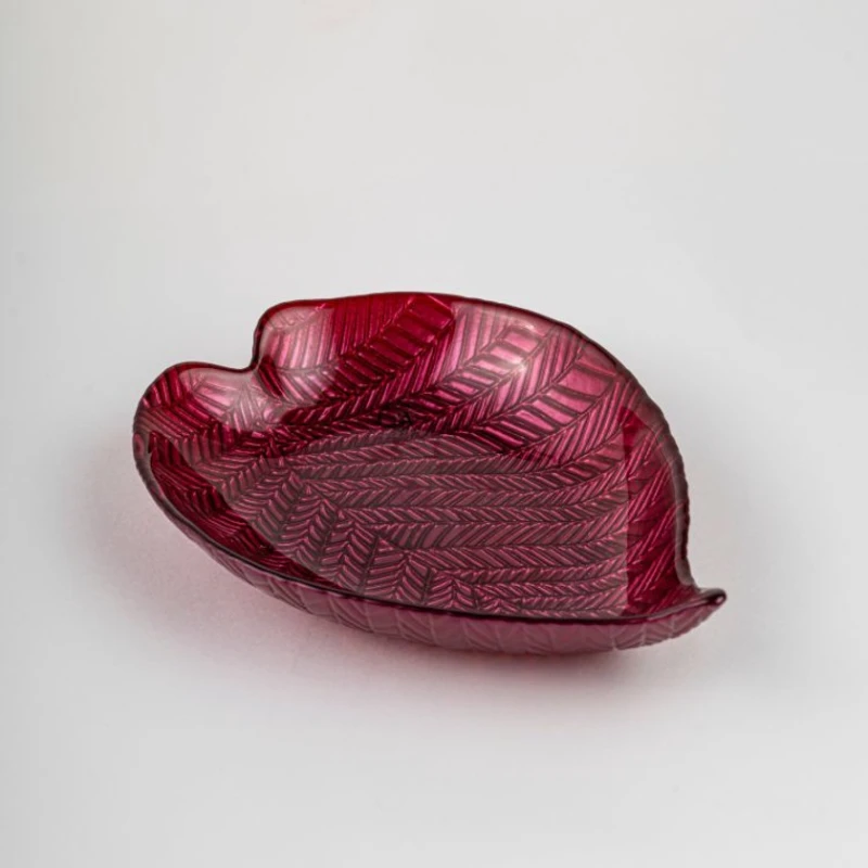 Менажница Egels Home, стекло, красная, 22 см