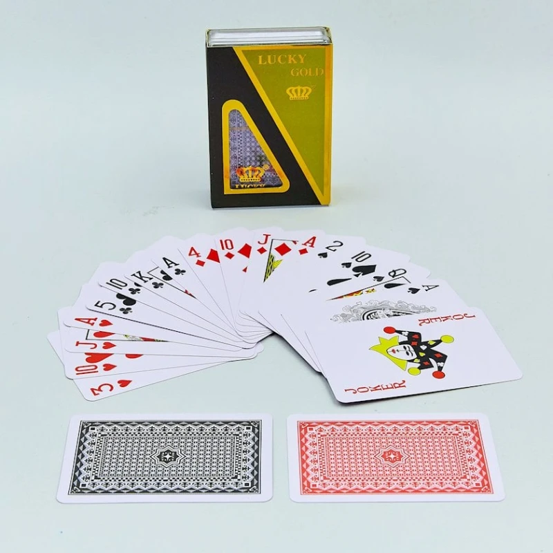 Игральные карты Lucky Gold пластик, 54 карты Игральные карты Lucky Gold пластик, 54 карты