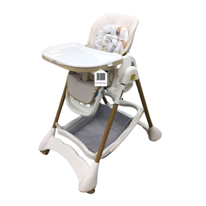 Стульчик для кормления Kidilo VL-KIDS-123, 3+ мес, бежевый