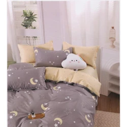 Комплект детского постельного белья First Home ET-1345, пододеяльник 160x220 см, простыня 160x240 см, наволочка 50х70 см, односпальный, желтый/коричневый Комплект детского постельного белья First Home ET-1345, пододеяльник 160x220 см, простыня 160x240 см, наволочка 50х70 см, односпальный, желтый/коричневый