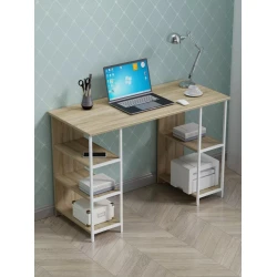 Письменный стол Marina 3563_LetSpringPulsWhSon, ЛДСП-Loft, 75x50x110 см, белый/коричневый