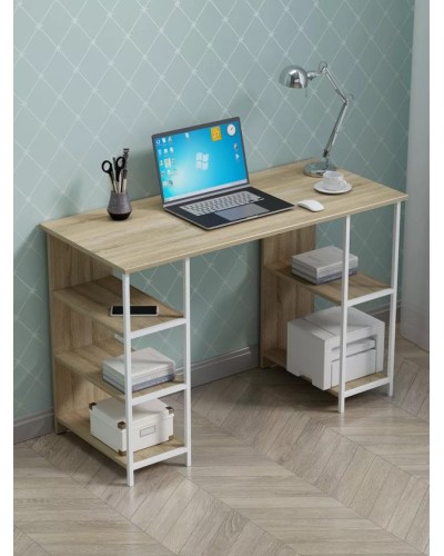 Yazı masası Marina 3563_LetSpringPulsWhSon, LDSP-Loft, 75x50x110 sm, ağ/qəhvəyi