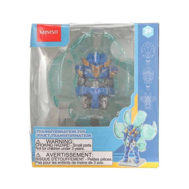 Трансформер Miniso 660627, синий, 12x10.5x7.5 см, 3+ года
