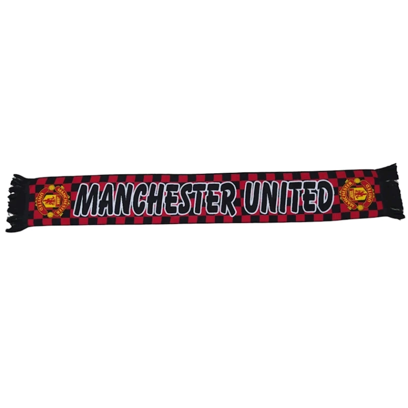 Шарф для болельщиков Manchester United ML-318, 20х118 см, хлопок