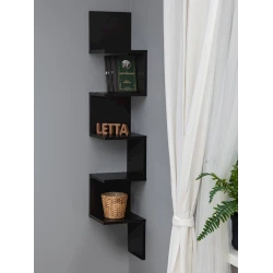 Полка Letta, коричневая, ЛДСП, 25.4х24х138 см Полка Letta, коричневая, ЛДСП, 25.4х24х138 см