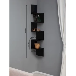 Полка Letta, коричневая, ЛДСП, 25.4х24х138 см Полка Letta, коричневая, ЛДСП, 25.4х24х138 см