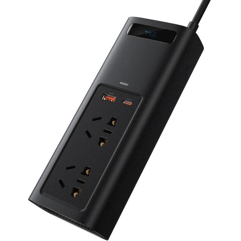 Автоинвертор Baseus In-Car Inverter 150W (220V CN/EU) Черный (CRNBQ-A01) Автоинвертор Baseus In-Car Inverter 150W (220V CN/EU) Черный (CRNBQ-A01)