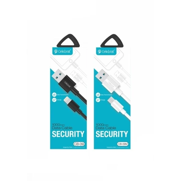 Kabel Celebrat CB-09i USB to Lightning, 1 m, Black