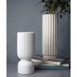 Декоративная ваза Hom-me 105919, 31 см, керамика, серая