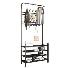 Rəfli asılqan NH-77A88A, 65x190 sm, metal, qara