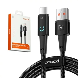 Kabel USB Toocki TXCT-YY01 Type-C to Type-A Black