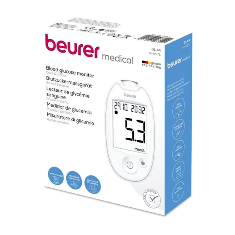 Глюкометр Beurer GL44 (4211125463120) Глюкометр Beurer GL44 (4211125463120)