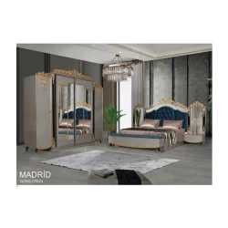 Спальный гарнитур Madrid, серый, Ламинат Спальный гарнитур Madrid, серый, Ламинат
