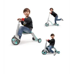 Üçtəkərli velosiped 3-ü 1-ndə azr0012 musiqili 1-4 yaş həm skooter, həm velosiped həm beqovel