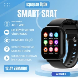 Детские смарт-часы Wonlex CT22 Mini Black