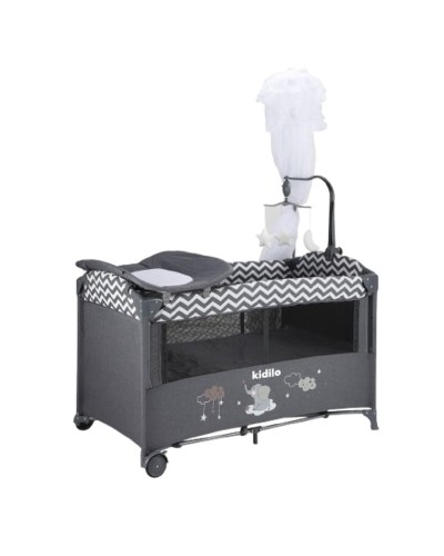 Manej-çarpayı Kidilo T-701L, boz