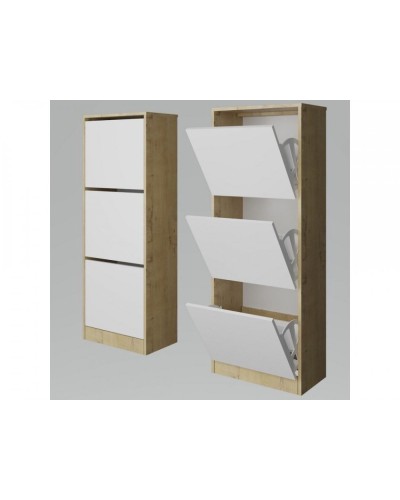 Тумба для обуви Art Mebel 43, ламинат, белая, 110х60х30 см