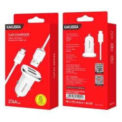 Автомобильное зарядное устройство Kaku KSC-318 with Micro USB White Автомобильное зарядное устройство Kaku KSC-318 with Micro USB White