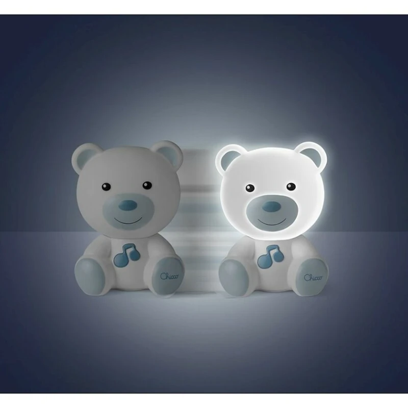 Детский ночник Chicco Dreamlight, голубой, 10.5x14x9 см