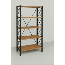 Rəf sistemi, metal çərçivəli, 5 mərtəbəli, 70x35x170 sm - partymebel123
