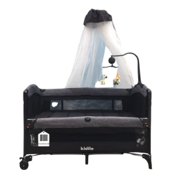 Манеж-кровать Kilido VL-KIDS-139, черная, 124х64х74 см Манеж-кровать Kilido VL-KIDS-139, черная, 124х64х74 см