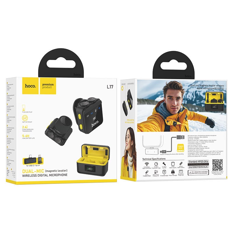 Микрофон Hoco Dual L17 Микрофон Hoco Dual L17