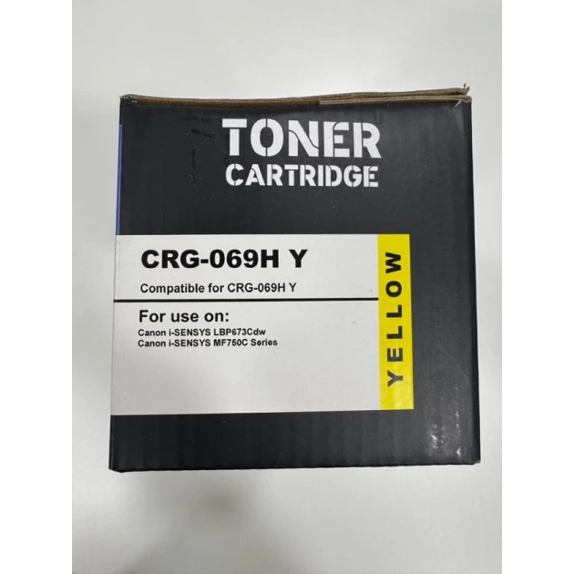 Тонер-картридж BrightTTone CRG-069H Yellow