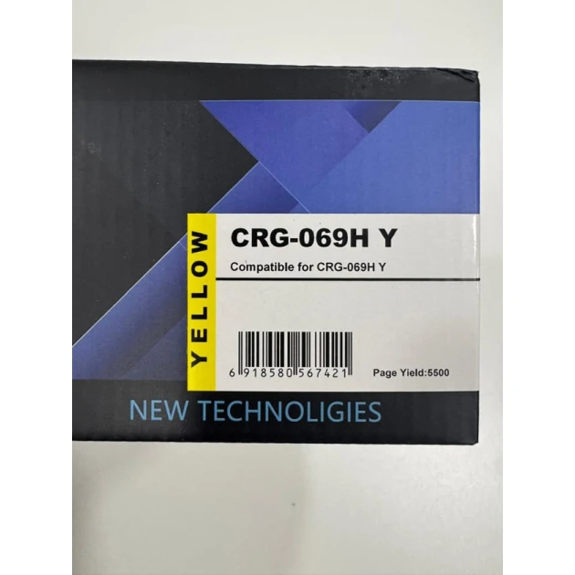 Тонер-картридж BrightTTone CRG-069H Yellow